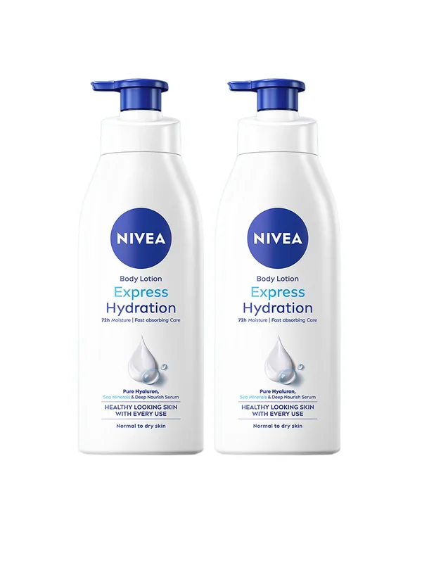 Nivea Set of 2 Express Hydration Deep Moisture Serum - 400 ml each