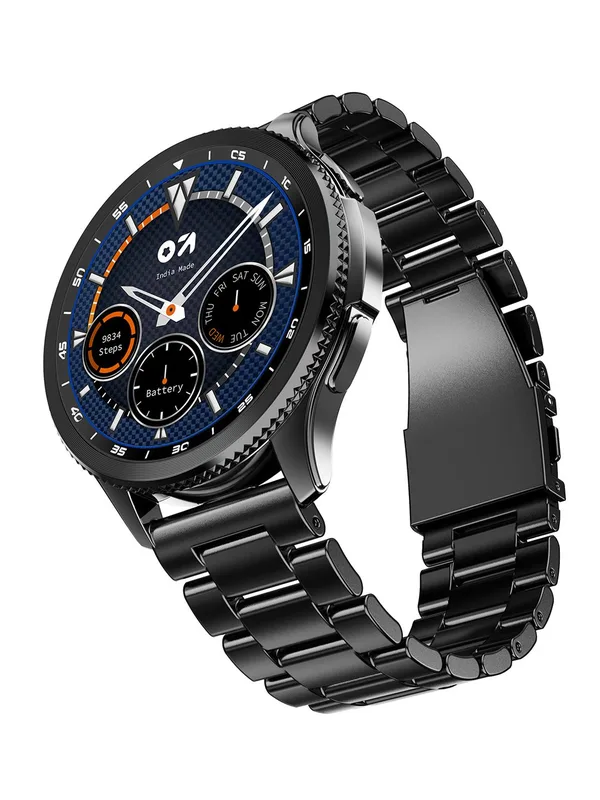GOBOULT Pyro Rotating Bezel, 1.43" AMOLED, 600 Nits, BT Calling, IP68 Smartwatch