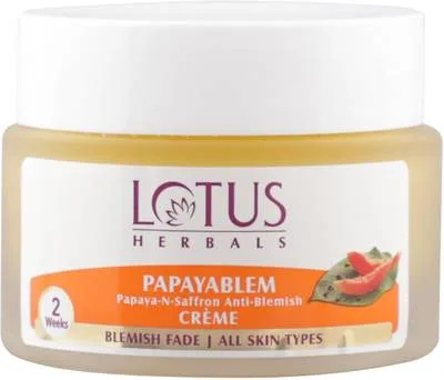LOTUS HERBALS Papayablem Papaya-N-Saffron Anti-Blemish Creme