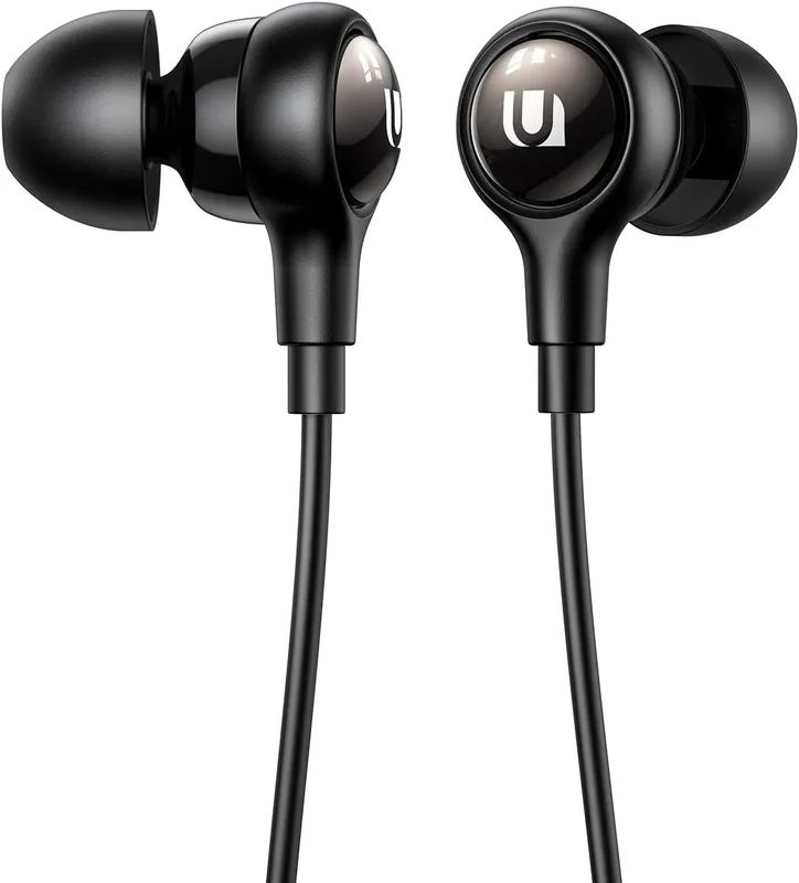 UGREEN 3.5mm Earbuds Wired In Ear Headphones with Microphone and Volume Control Noise Cancelling Headphones HiFi Stereo Wired Earbuds Compatible with Galaxy A12 A52 Moto G Power G10 Google Pixel 4a