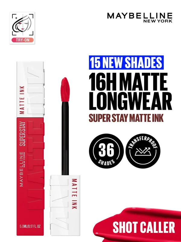 Maybelline New York Superstay Matte Ink Matte Liquid Lipstick 5ml - Shot Caller