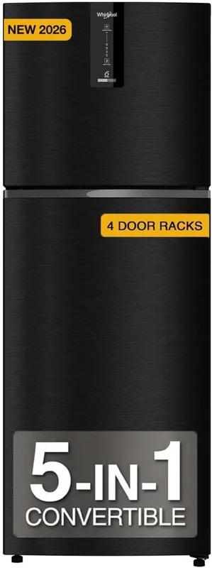 Whirlpool 308 L 3 Star Convertible Frost Free inverter Double Door Refrigerator (IF INV 355 OMEGA BLACK(3S) CONV-Y, 2026 Model)