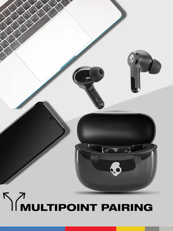 Skullcandy InkD ANC In-Ear Water Resistant True Wireless Bluetooth Earbuds with Quad Mic