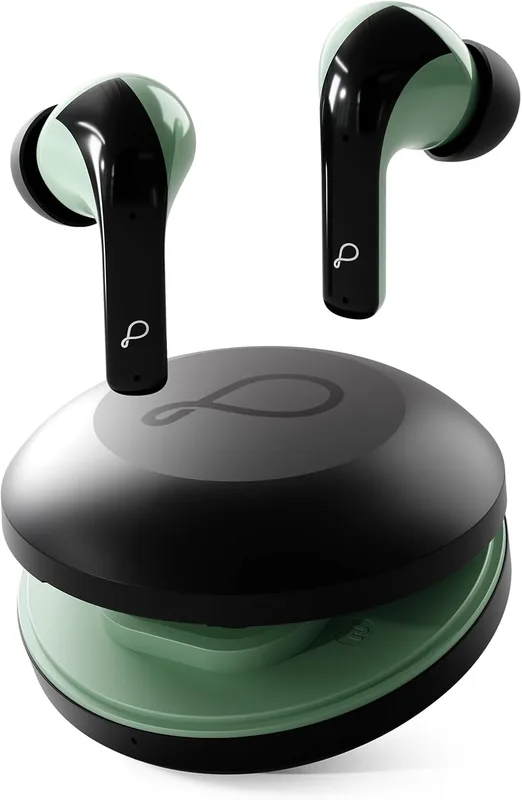 Pebble Cyclo Buds True Wireless Earbuds | Deep Bass | AI Powere ENC | 4 Mics | Dynamic Drivers | Dual Pairing | Voice Assistant - Black