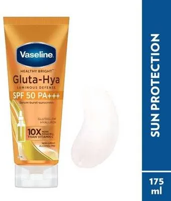 Vaseline Sunscreen - SPF 50 PA+++ Gluta-Hya Luminous Defense SPF 50 PA+++ Sunscreen