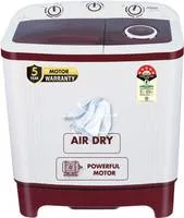 MarQ by Flipkart 6 kg 5 Star Rating Innowash Range Semi Automatic Top Load Washing Machine White, Maroon