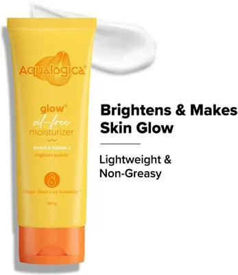 Aqualogica Glow+ Oil-free Moisturizer, with Papaya and Vitamin C | Hydrates and Brightens