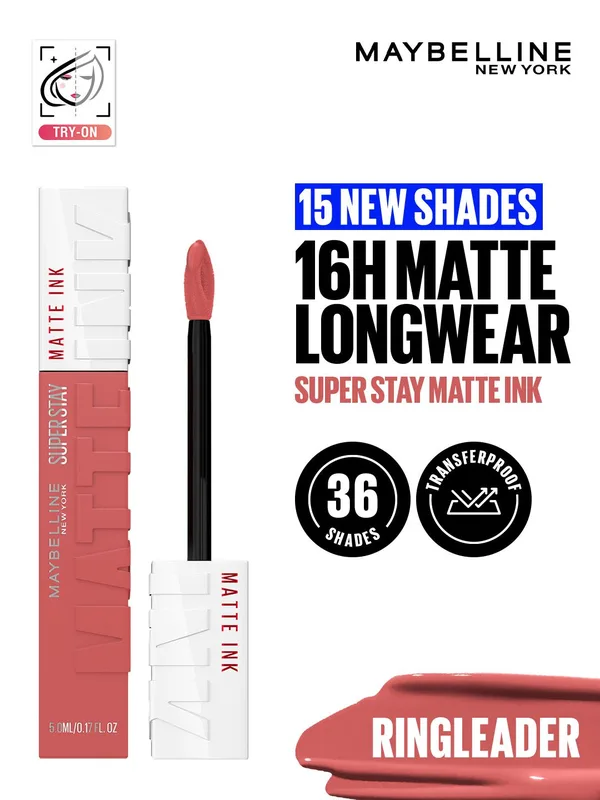 Maybelline New York Super Stay Matte Ink Liquid Lipstick 5 ml - Ringleader 175
