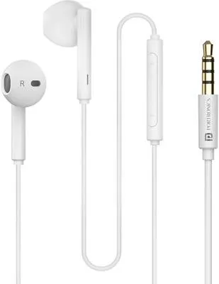 Portronics Conch Theta A 3.5mm Earphone With HD Quality In-Line Mic,14.2mm Driver Wired