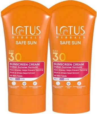 LOTUS HERBALS Sunscreen - SPF 30 PA++ SAFESUN CREAM