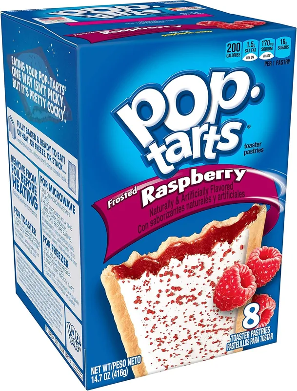 Kellogg's Pop Tarts Frosted Raspberry, 8 Counts 416 g