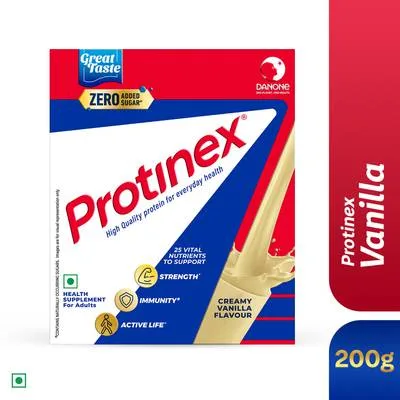 Protinex Creamy vanilla |40% daily protein with 200ml milk | Strong muscles | Zero sugar