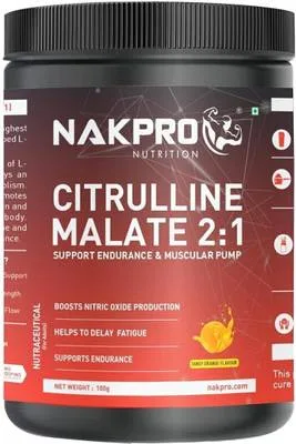 Nakpro Citrulline Malate Powder Jar|Supports Endurance, Muscle Strength & EAA Recovery EAA (Essential Amino Acids)