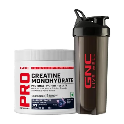 GNC Creatine Monohydrate With Black Shaker (750ml) Creatine