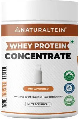 NATURALTEIN Natural Concentrate Unflavored | 24g Protein Per Serving | Naturally Sweetened Whey Protein
