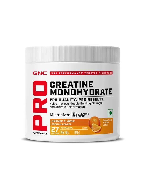GNC Pro Performance Pure Micronized Creatine Monohydrate Orange 100 gm
