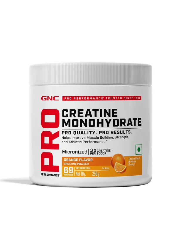 GNC Pro Performance Pure Micronized Creatine Monohydrate,  Orange  250gm