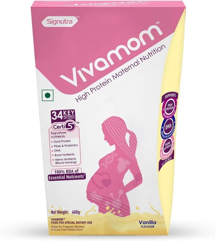 Vivamom Maternal Nutrition Supplement powder- Pack of 400g BIB (Vanilla)