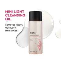 The Face Shop Rice Water Bright Light Cleansing Oil, Makeup Remover On Heavy Makeup & Impurities