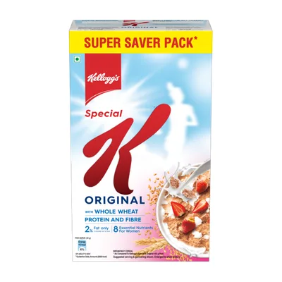 Kellogg's Original Special K| Less than 2% Fat | 37% Less Sugar| Source of Protein & Fibre Box