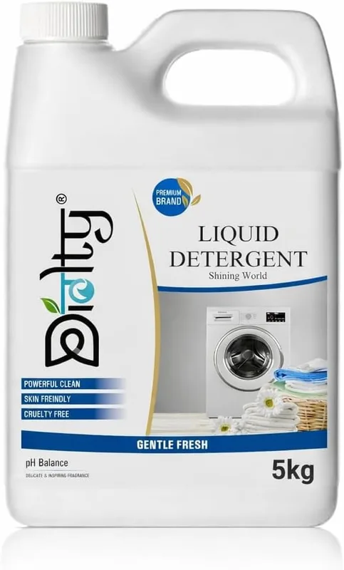 Diolty 5kg Liquid Laundry Detergent Fresh Fragrance | Concentrated Bio-Enzyme Stain Remover | HE Front Load Top Load Safe | ColorSafe Fabric Protector | 100+ Washes Family Value Pack