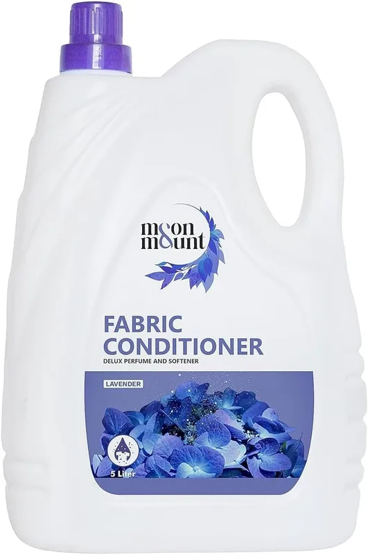 Moon & Mount Lavender Fabric Conditioner 5L – Softens Clothes, Long-Lasting Freshness, Hand & Machine Wash