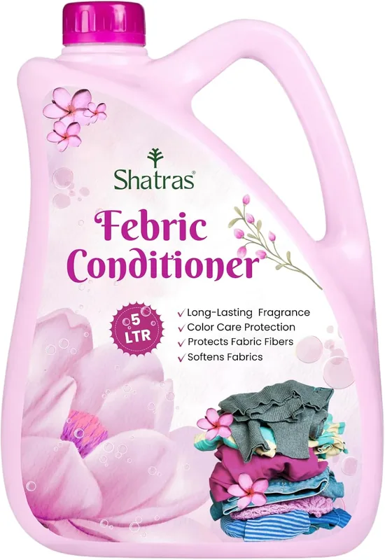 Shatras Fabric Conditioner After Wash Liquid Fabric Softener Increase Shine & Long Lasting Royal Perfume Fragrance For Your Fabrics, Biodegradable, Non-Toxic, Safe for Skin-Pink Lily
