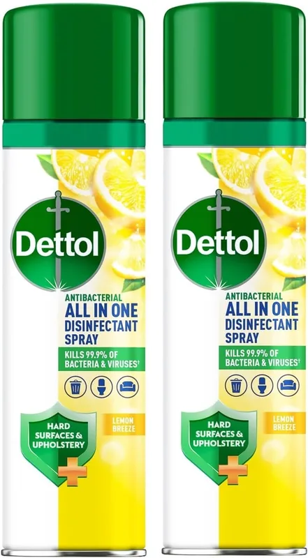 Dettol Disinfectant Spray 300ml lemon Pack of 2