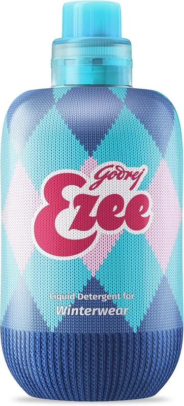 Godrej Ezee Liquid Detergent for both Top load and Front load Washing - 500g Bottle, for Winter Wear | Added Conditioner | No Soda Formula | Woolmark Certified