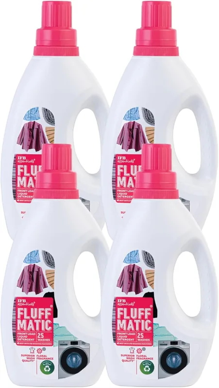 IFB essentials Fluff Matic Front Load Washing Machine Liquid Detergent (Pack of 4 * 880 ml)