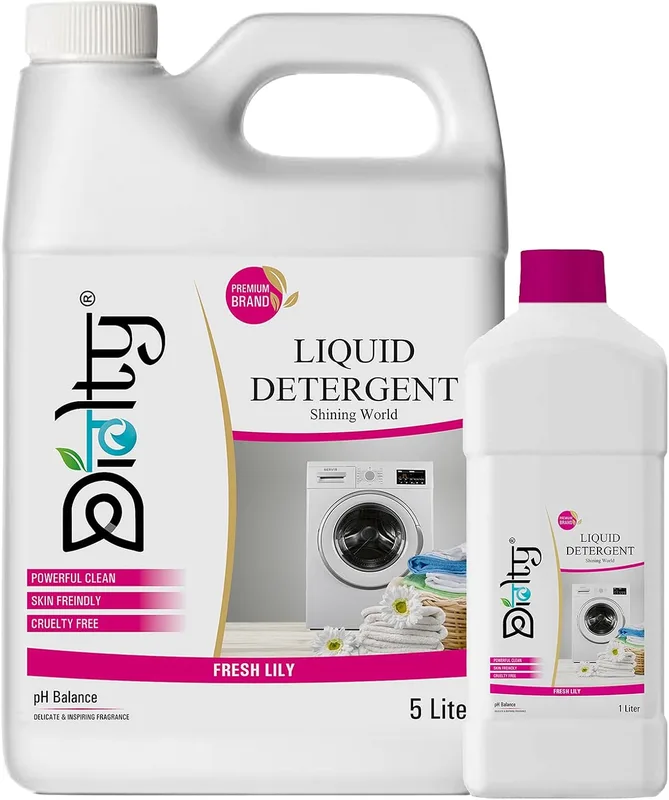 Diolty 6L Liquid Laundry Detergent Lily Scent | Concentrated Bio-Enzyme Stain Remover | HE Front Load Top Load Safe | ColorSafe Fabric Protector | 100+ Washes Family Value Pack