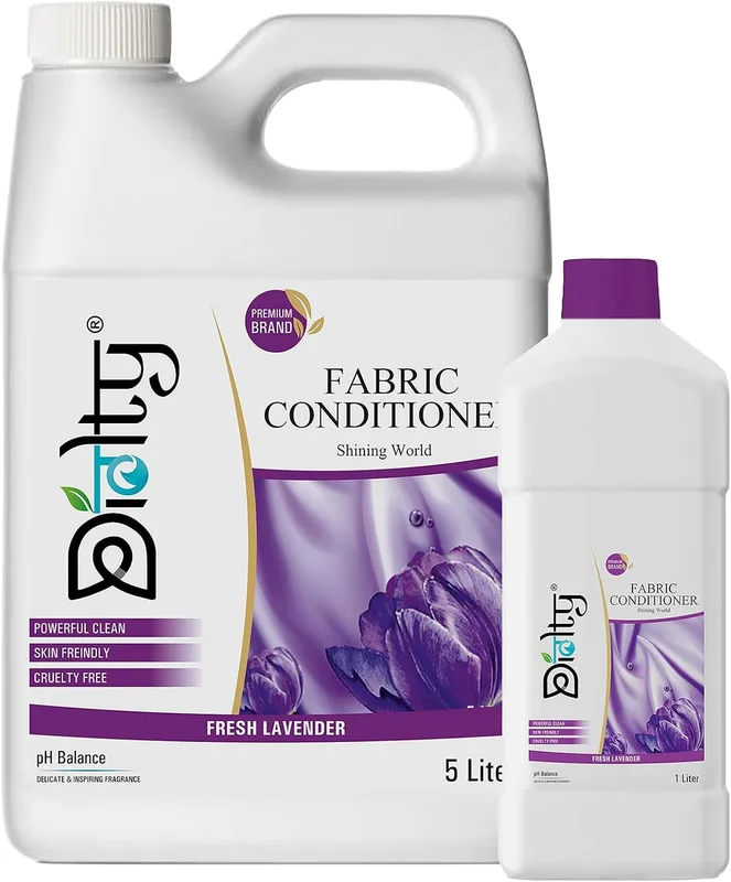 Diolty Fabric Conditioner, After Wash Liquid Fabric Softener | Softness, Shine & Long Lasting Freshness - 5+1 Litre (Lavender)