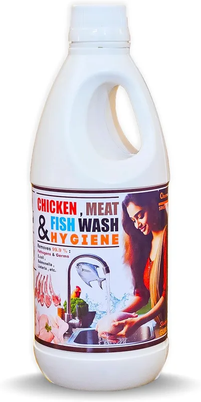 Chemwit Antibacterial Washing Liquid for Chicken, Meat & Fish Wash – Australian Technology – Cleaning Disinfectant for Raw Chicken, Meat & Fish – Removes 99.9% Germs & Dirt.