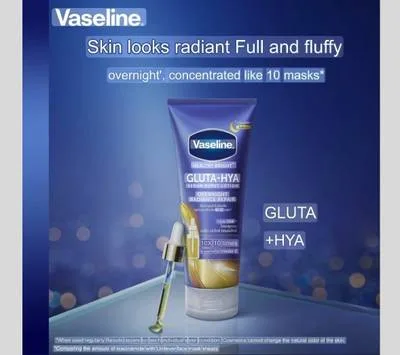 Vaseline Gluta-Hya Overnight Radiance,Serum-In-Lotion 197ml