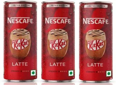 Nescafe KitKat Latte Limited Edition Ready-to-Drink Coffee Smooth, Creamy Coffee 220ML