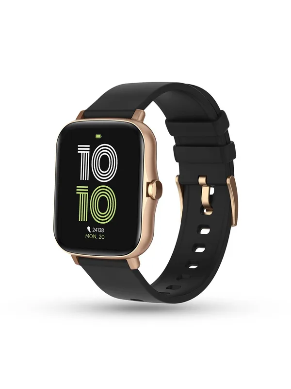 pebble Unisex Midnight Spark 1.7 Inch BT Calling With SPO2 Smartwatch PFB23