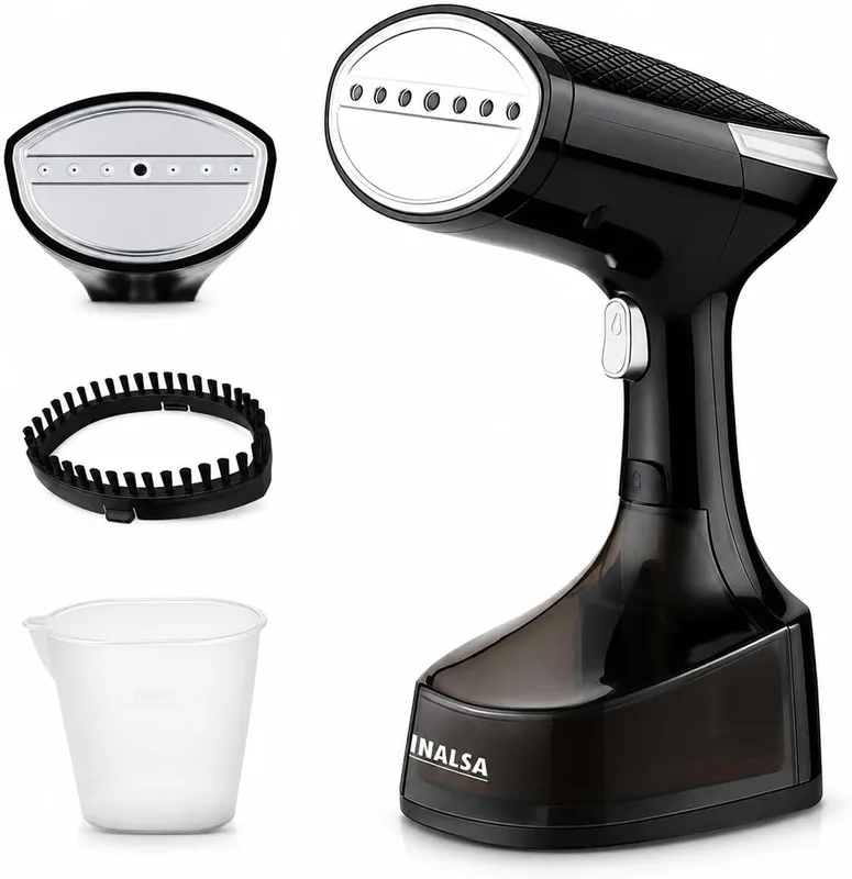 INALSA Steamer for Ironing Clothes - 1600W Handheld Garment Steamer - 25g/min High Steam, Fast Heat-Up time, 340 ml Tank, Vertical & Horizontal Steam Iron for Clothes, Garment Steamer (Cosicosy)