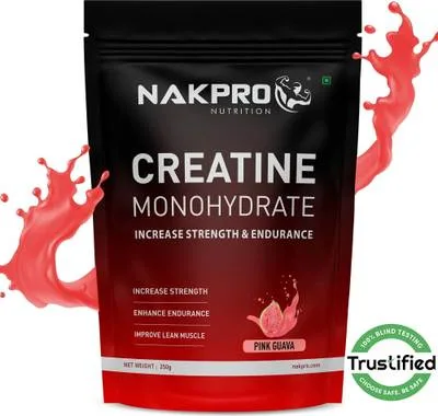 Nakpro MICRONIZED CREATINE MONOHYDRATE | Highest Grade | Pure Creatine |Pink Guava Creatine