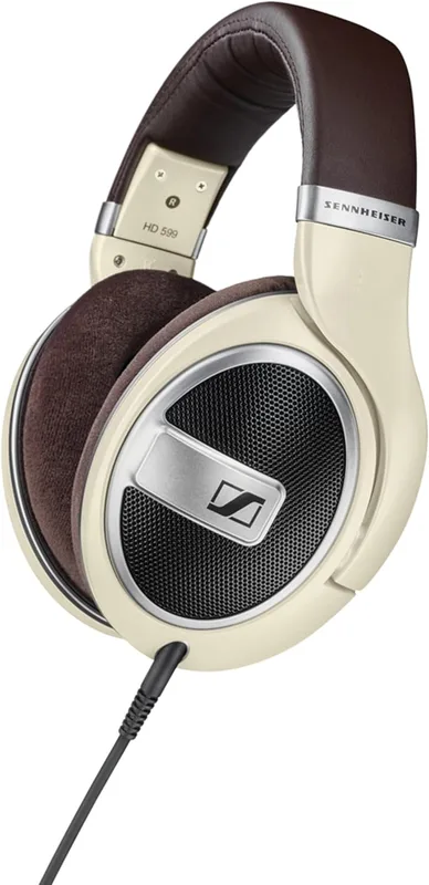 Sennheiser HD 599 Open‑Back Audiophile Headphones, German-Irish Craftsmanship, Wide Soundstage, Detachable Cables, Ergonomic acoustic refinement design, Comfort-Fit for Gaming, 2‑Year Warranty