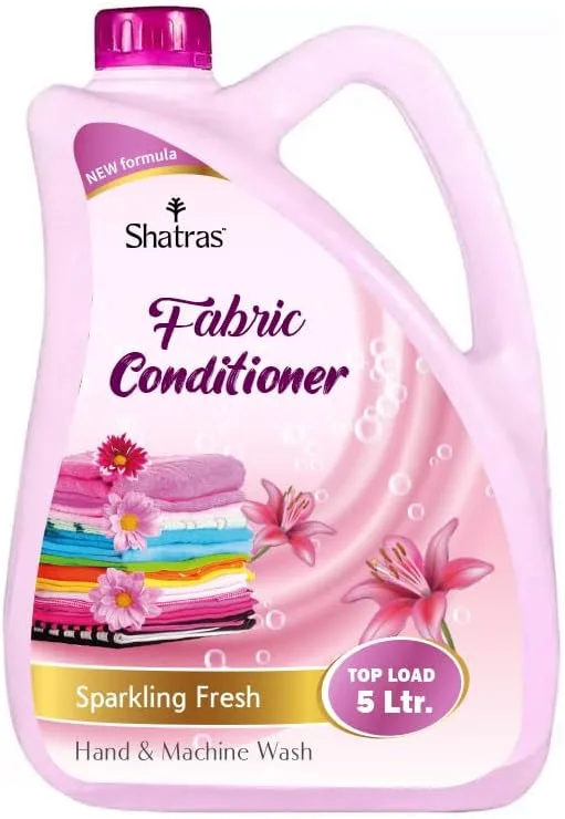 Shatras Eco-Friendly Fabric Conditioner, After Wash Liquid Fabric Softener,Softness, Shine & Long Lasting Freshness, Non Toxic -Pink Lily, 1 Count