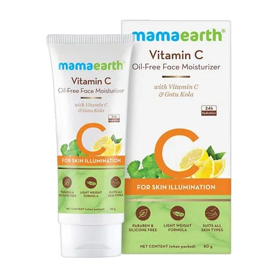 Mamaearth Vitamin C Oil-Free Moisturizer for Skin Illumination For Face with & Gotu Kola