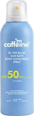 mCaffeine Sunscreen - SPF 50 PA+++ By the Blues Sun Bath Body Sunscreen Spray SPF 50 PA +++ | In-vivo Tested