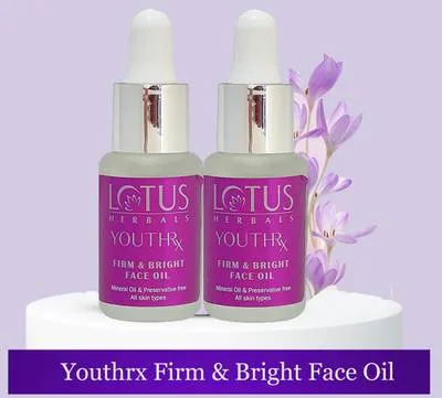 LOTUS HERBALS Youthrx Firm & Bright Face oil ( Pack of 2 ) ( 15ml * 2 )