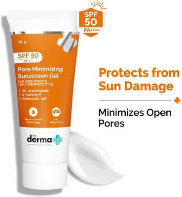 The Derma Co Sunscreen - SPF 50 PA+++ Pore Minimizing Priming Sunscreen with SPF 50 & PA+++ For Open Pores