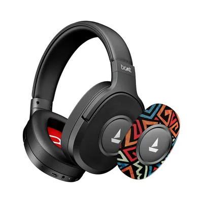 boAt Rockerz Plus 550, Customizable Earcups,100H Battery,Stream Ad Free Music via App Bluetooth