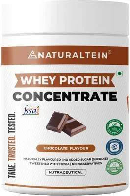 NATURALTEIN Natural Whey Protein Concentrate Chocolate | 300g | Naturally Flavored Whey Protein