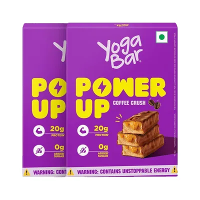 Yogabar 20g Protein, Gluten-Free, Healthy Snacks, 10 Protein Bars