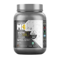MuscleBlaze Biozyme Iso-Zero, Low Carb Whey Protein Isolate Powder - Chocolate