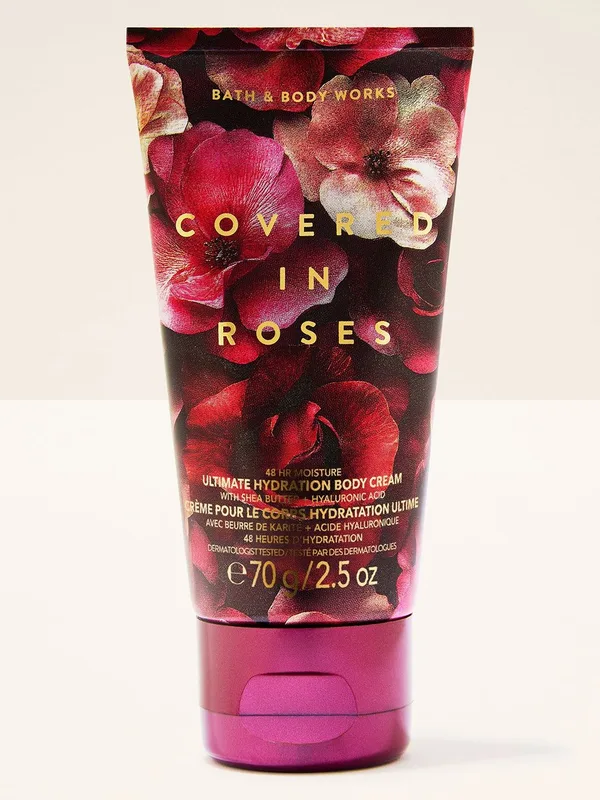 Bath & Body Works Covered In Roses Travel Size Ultimate Hydration Body Cream - 70 g