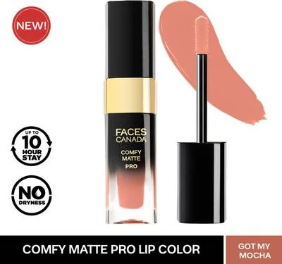 FACES CANADA Comfy Matte Pro Lip Color | 10hr stay | Comfortable